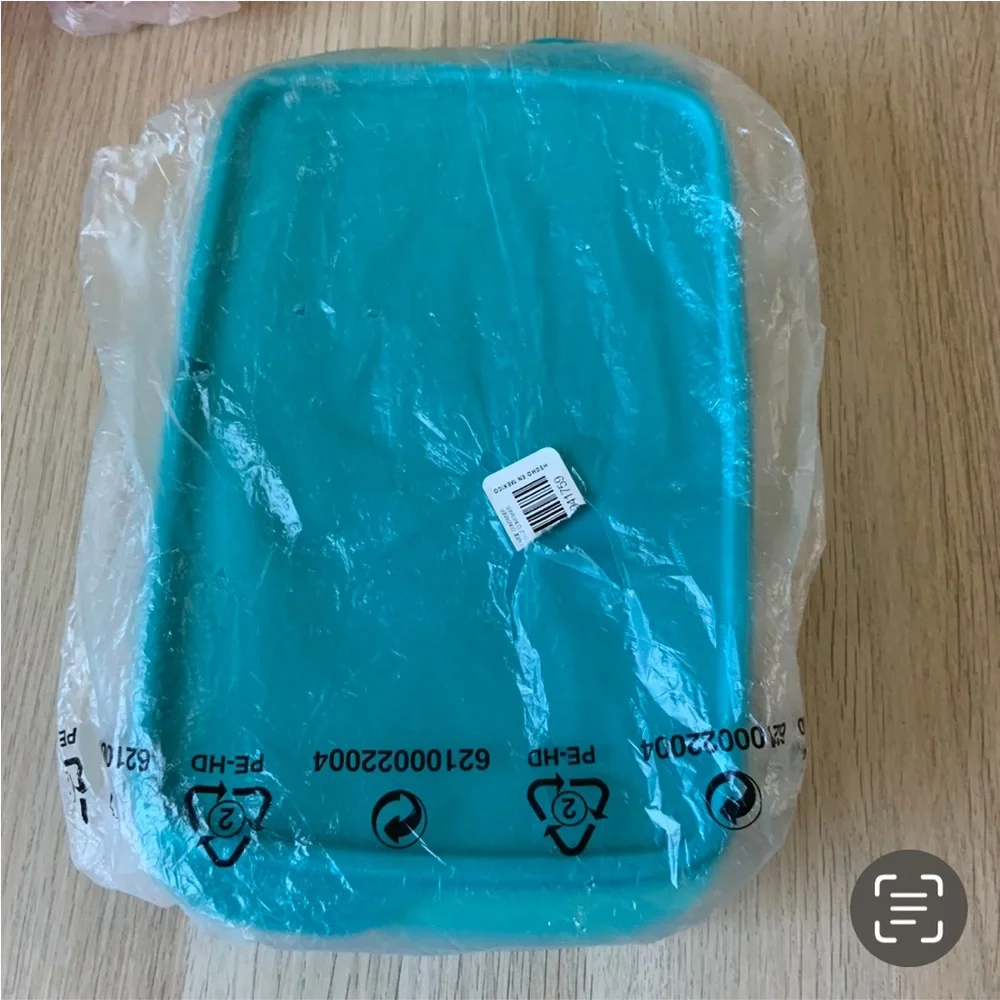 Tupperware Aqua Blue Bento Box or Lunch Box